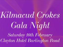 Kilmacud Crokes Gala Night 2018 Feb 10th - Get Your Tickets