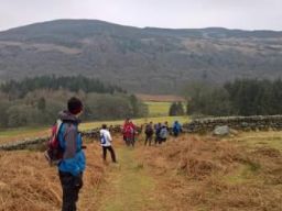 Kickstart walk in Knocknacloghoge at Lough Dan
