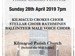 All In An April Evening  Choir Presentation Featuring Kilmacud Crokes Choir  Sunday April 28th 7pm Kilmacud Parish Church