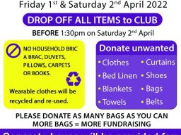 Kilmacud Crokes Camogie Textile Recycling   Friday / Saturday 1st & 2nd April