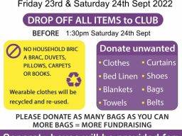 Camogie Fundraising Textile Recycling  Sept 23rd / 24th
