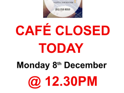 Cafe Close