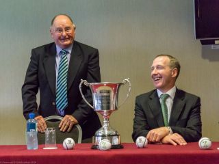 Dublin Co Board Chairman Sean Shanley and Applegrren's Paul Lynch