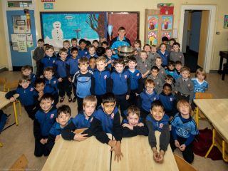 Sam comes to visit St Mary's Booterstown
