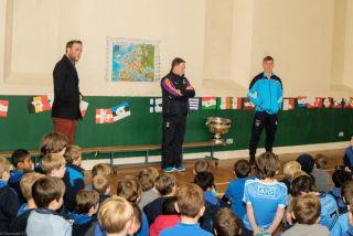 Sam comes to visit St Mary's Booterstown