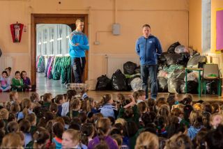 Sam comes to visit St Raphaelas
