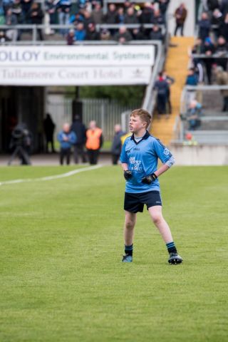 U12 Footballers Play at Half time in All Ireland U21 Football Final