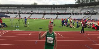 Clubman John O' Loughlin -  representing Ireland in Masters Athletics Event 
