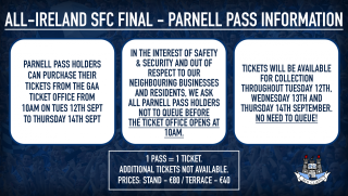 Parnell Pass All Ireland Ticket Details