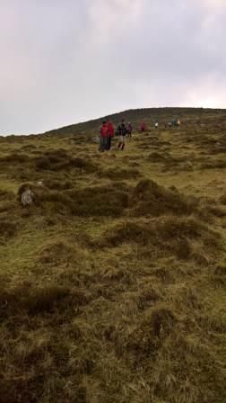 Kickstart walk in Knocknacloghoge at Lough Dan