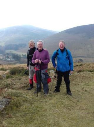 Kickstart walk in Knocknacloghoge at Lough Dan