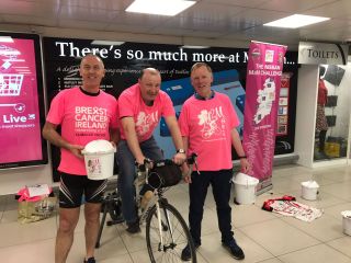 Static Cycling and Bag Packing Fundraising over the May Bank Holiday Weekend for Nissan Crokes / BCI M2M  2018