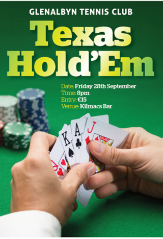 Poker Classic - Friday 28th September at Kilmacs Bar @8pm.