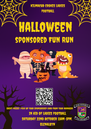 Ladies Football Halloween Sponsored Fun Run! 