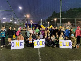 U12's left the balls and sliotars aside to take part in a Zumba session as part of Lidl's One Good Club Be Active week