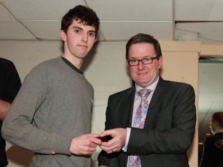 U21 presentation by Tom O Donnell to Conor O Dwyer