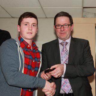 U21 presentation by Tom O Donnell to Eoin Dalton