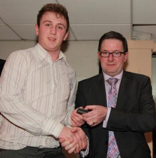 U21 presentation by Tom O Donnell to Jude Sweeney