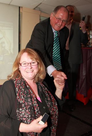 Senior medal presentation by Sean Shanley to Barry Mulligan