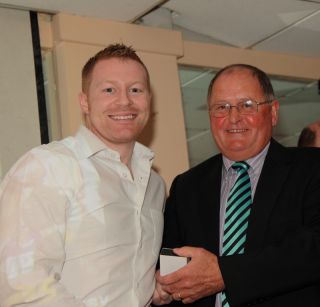 Senior medal presentation by Sean Shanley to Conor Clinton