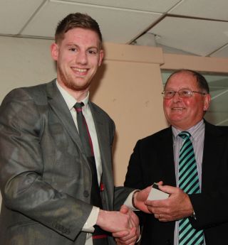 Senior medal presentation by Sean Shanley to Oisin O Rorke