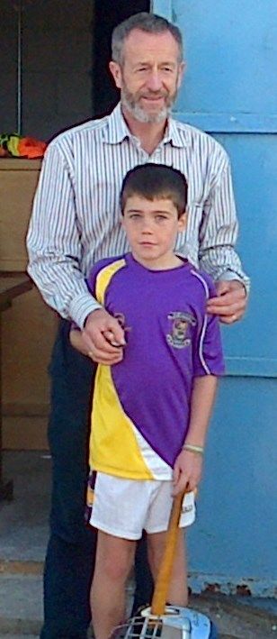 Crokes players with Sean Kelly