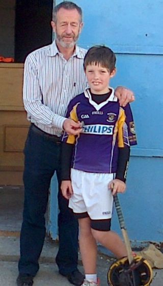 Crokes players with Sean Kelly